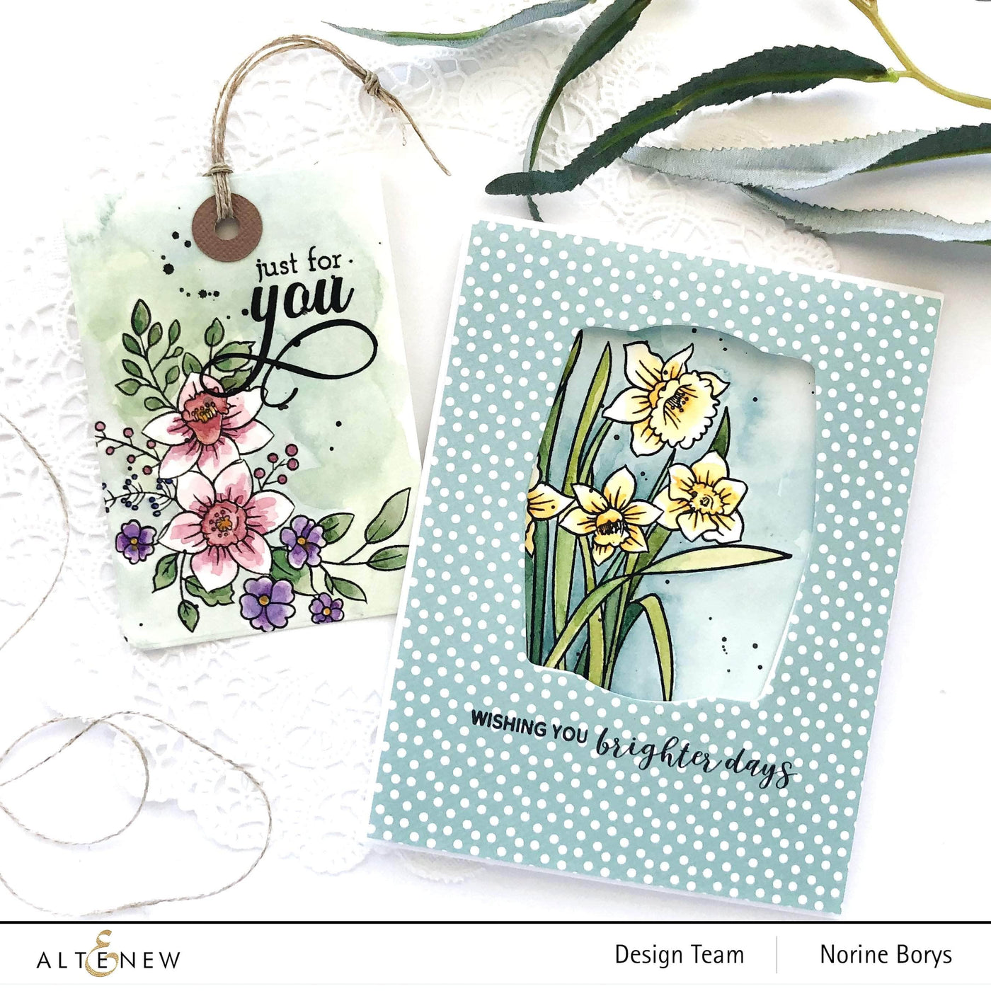 Clear Stamps Paint-A-Flower: Daffodil Outline Stamp Set