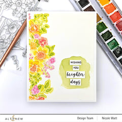 Clear Stamps Paint-A-Flower: Daffodil Outline Stamp Set