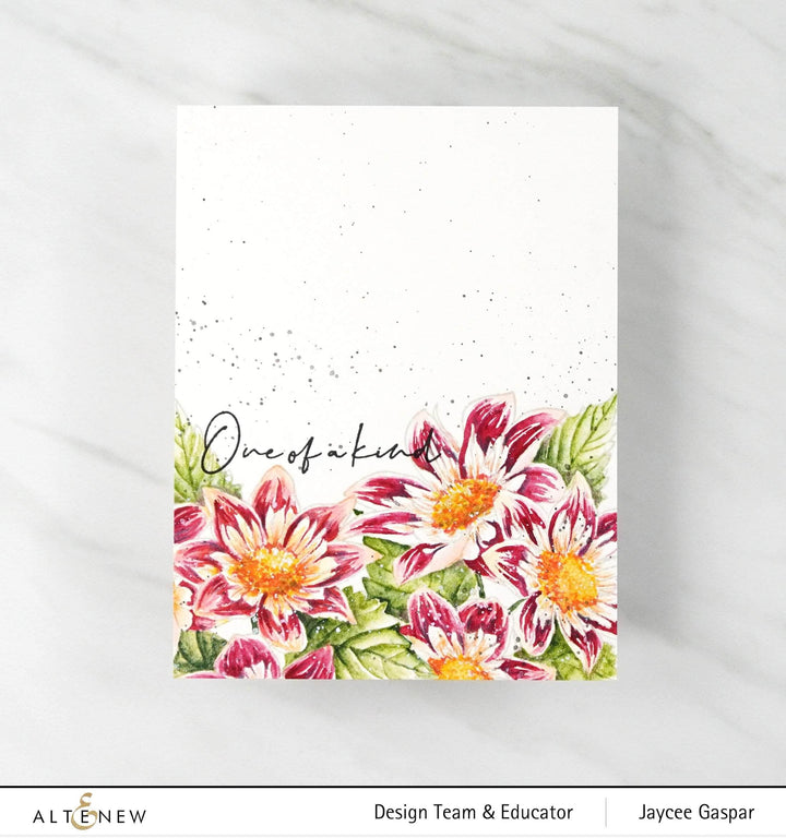 Clear Stamps Paint-A-Flower: Fashion Monger Dahlia Outline Stamp Set