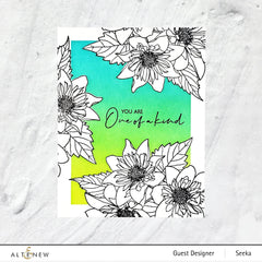 Clear Stamps Paint-A-Flower: Fashion Monger Dahlia Outline Stamp Set