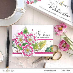 Clear Stamps Paint-A-Flower: Fashion Monger Dahlia Outline Stamp Set