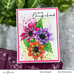 Clear Stamps Paint-A-Flower: Fashion Monger Dahlia Outline Stamp Set