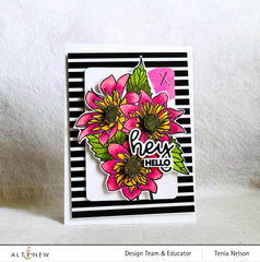 Clear Stamps Paint-A-Flower: Fashion Monger Dahlia Outline Stamp Set