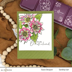 Clear Stamps Paint-A-Flower: Fashion Monger Dahlia Outline Stamp Set