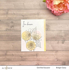 Clear Stamps Paint-A-Flower: Fashion Monger Dahlia Outline Stamp Set