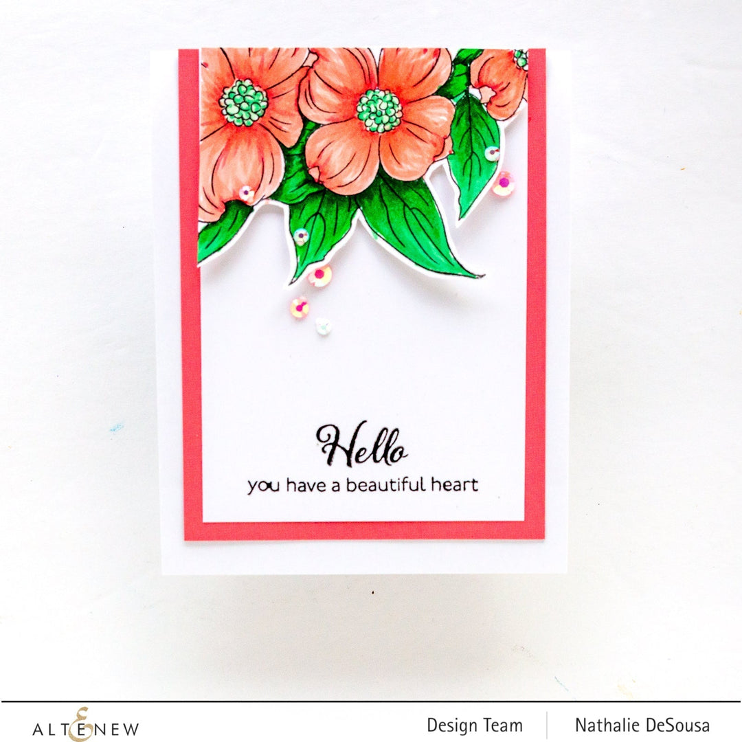 Clear Stamps Paint-A-Flower: Flowering Dogwood Outline Stamp Set