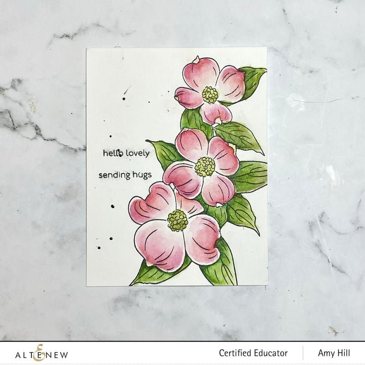 Clear Stamps Paint-A-Flower: Flowering Dogwood Outline Stamp Set