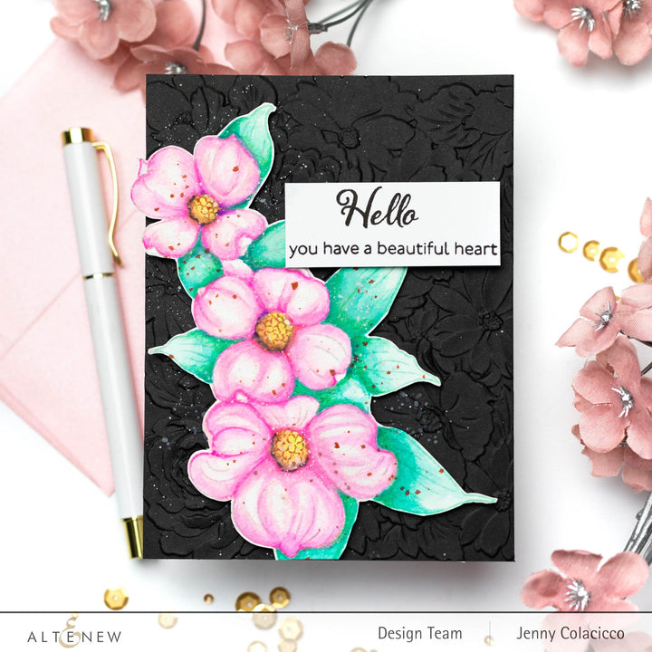 Clear Stamps Paint-A-Flower: Flowering Dogwood Outline Stamp Set