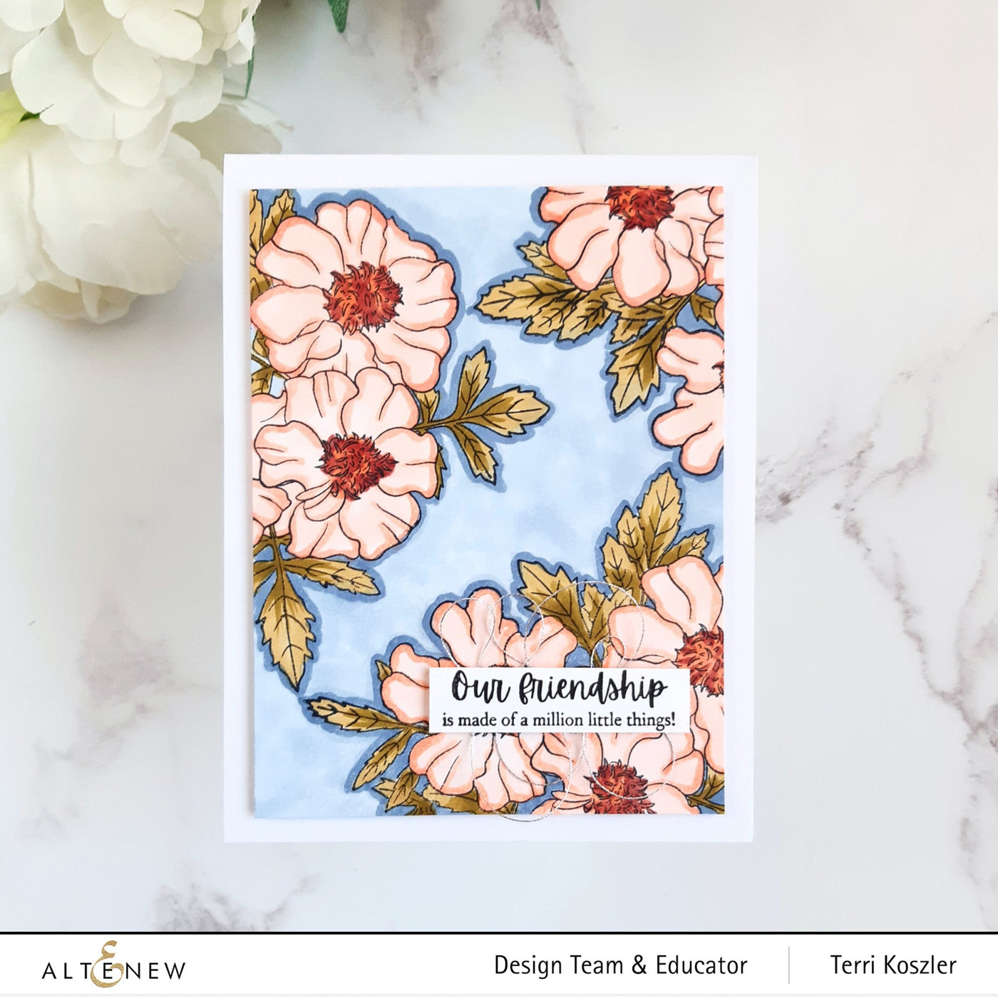 Clear Stamps Paint-A-Flower: French Marigold Outline Stamp Set