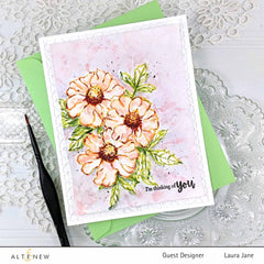 Clear Stamps Paint-A-Flower: French Marigold Outline Stamp Set
