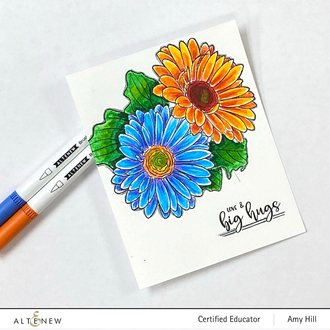 Clear Stamps Paint-A-Flower: Gerbera Revolution Outline Stamp Set