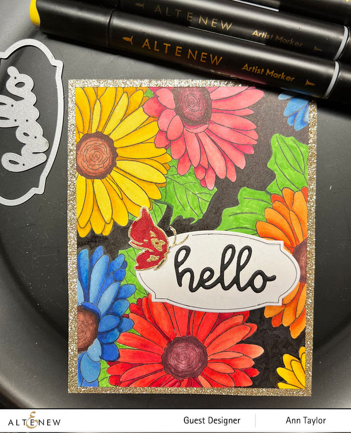 Clear Stamps Paint-A-Flower: Gerbera Revolution Outline Stamp Set