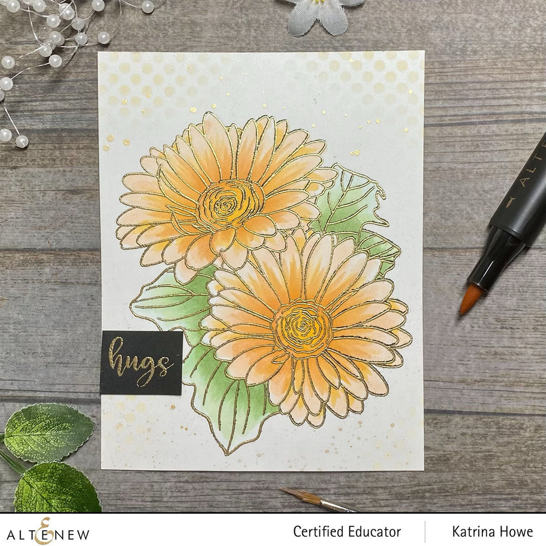 Clear Stamps Paint-A-Flower: Gerbera Revolution Outline Stamp Set