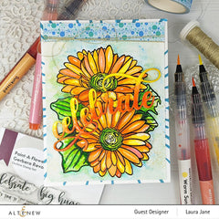 Clear Stamps Paint-A-Flower: Gerbera Revolution Outline Stamp Set
