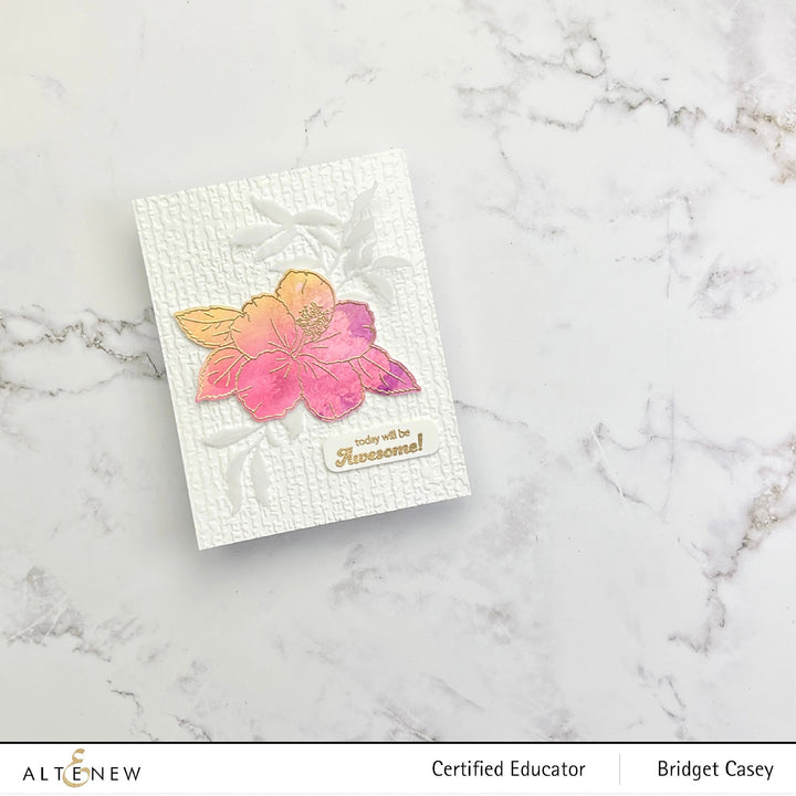 Clear Stamps Paint-A-Flower: Hibiscus Outline Stamp Set