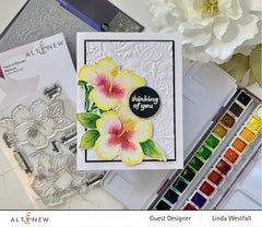 Clear Stamps Paint-A-Flower: Hibiscus Outline Stamp Set