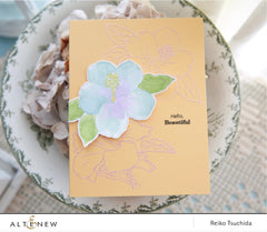 Clear Stamps Paint-A-Flower: Hibiscus Outline Stamp Set