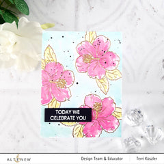 Clear Stamps Paint-A-Flower: Hibiscus Outline Stamp Set