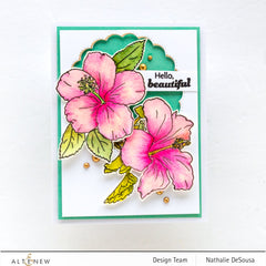 Clear Stamps Paint-A-Flower: Hibiscus Outline Stamp Set