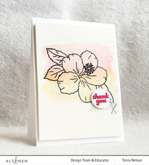 Clear Stamps Paint-A-Flower: Hibiscus Outline Stamp Set
