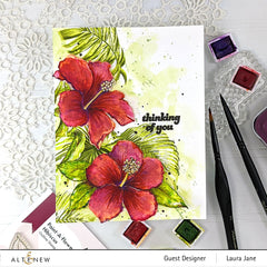 Clear Stamps Paint-A-Flower: Hibiscus Outline Stamp Set