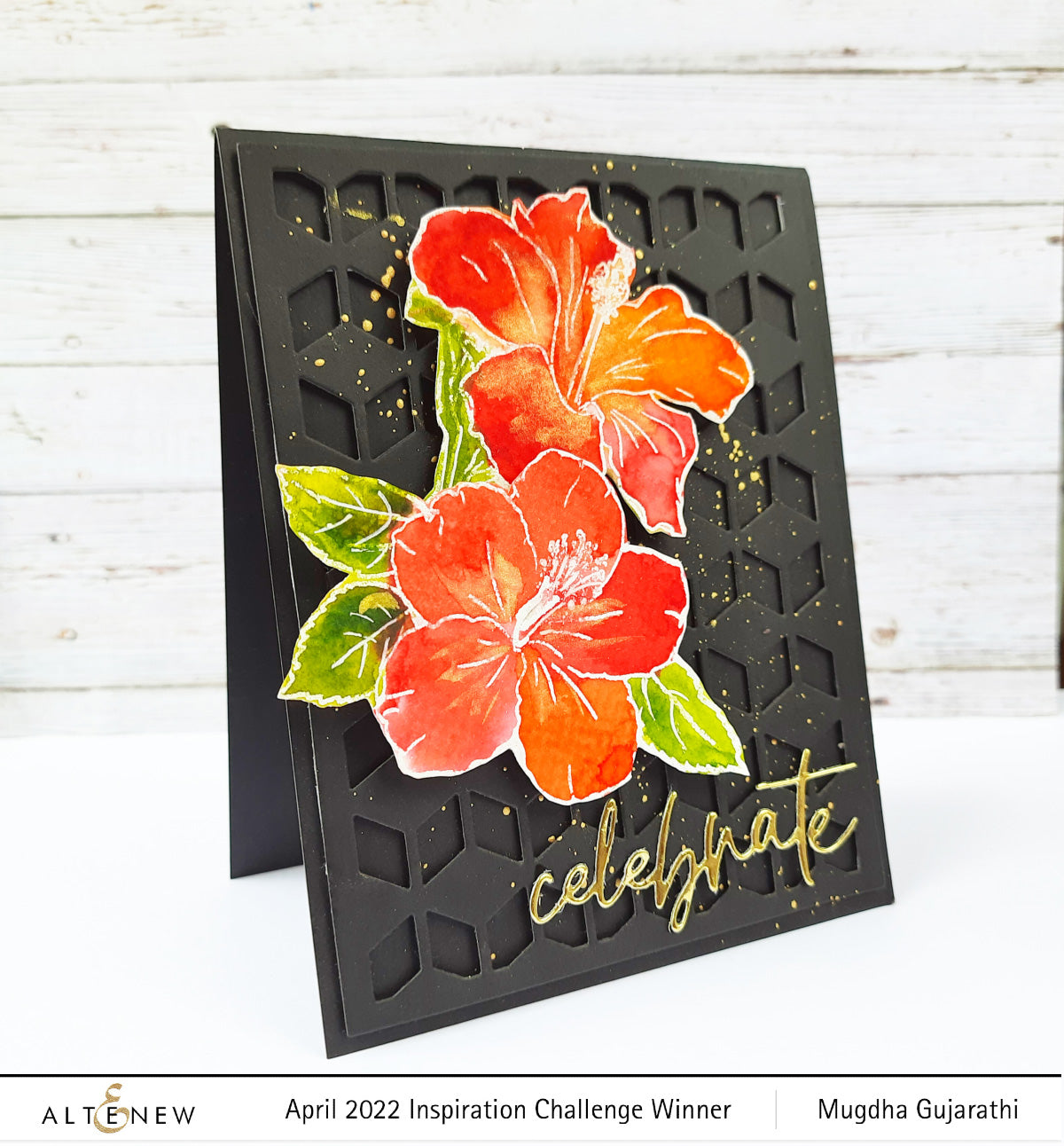 Clear Stamps Paint-A-Flower: Hibiscus Outline Stamp Set