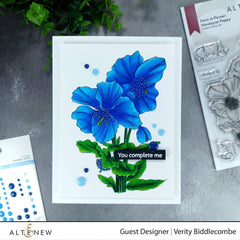 Clear Stamps Paint-A-Flower: Himalayan Poppy Outline Stamp Set