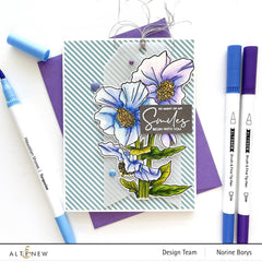 Clear Stamps Paint-A-Flower: Himalayan Poppy Outline Stamp Set