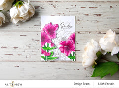 Clear Stamps Paint-A-Flower: Himalayan Poppy Outline Stamp Set