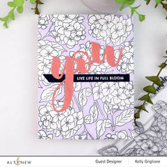Clear Stamps Paint-A-Flower: Hydrangea Outline Stamp Set