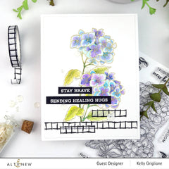 Clear Stamps Paint-A-Flower: Hydrangea Outline Stamp Set