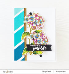Clear Stamps Paint-A-Flower: Hydrangea Outline Stamp Set