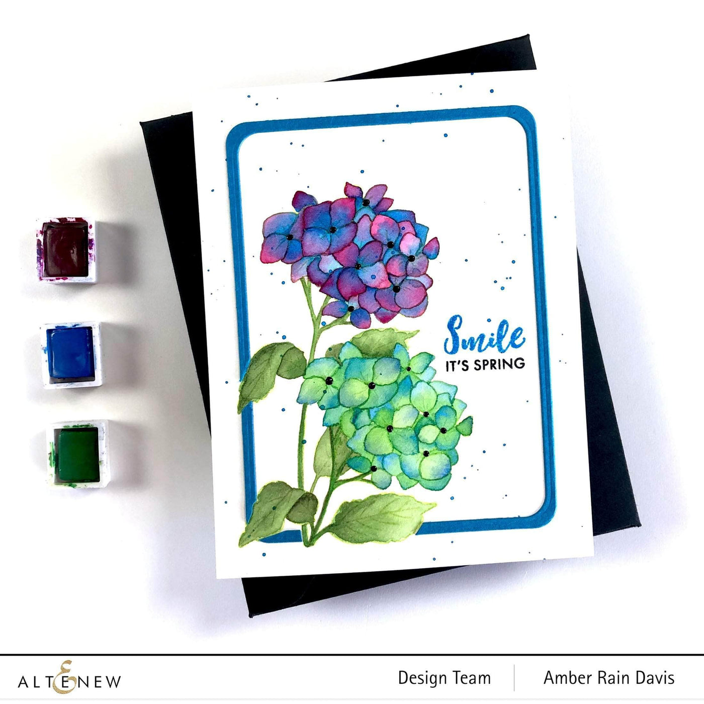 Clear Stamps Paint-A-Flower: Hydrangea Outline Stamp Set