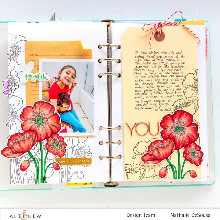 Clear Stamps Paint-A-Flower: Iceland Poppies Outline Stamp Set