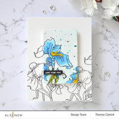 Clear Stamps Paint-A-Flower: Iris Outline Stamp Set