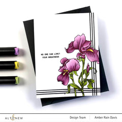 Clear Stamps Paint-A-Flower: Iris Outline Stamp Set
