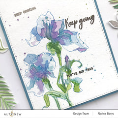 Clear Stamps Paint-A-Flower: Iris Outline Stamp Set
