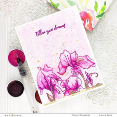 Clear Stamps Paint-A-Flower: Iris Outline Stamp Set