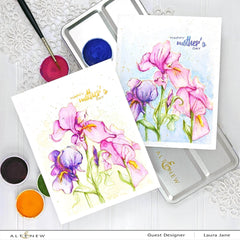 Clear Stamps Paint-A-Flower: Iris Outline Stamp Set