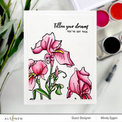 Clear Stamps Paint-A-Flower: Iris Outline Stamp Set