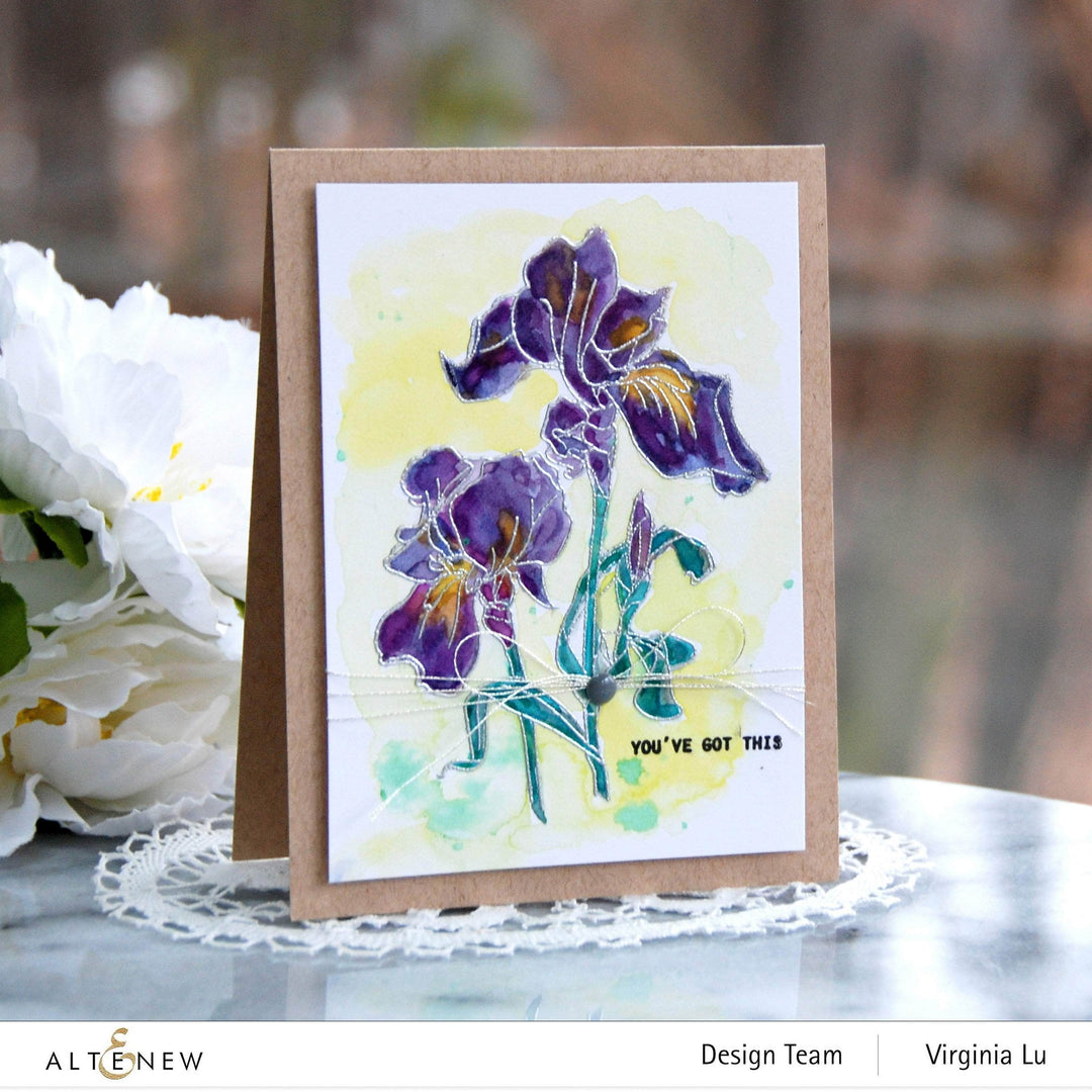 Clear Stamps Paint-A-Flower: Iris Outline Stamp Set