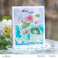 Clear Stamps Paint-A-Flower: Lotus Outline Stamp Set