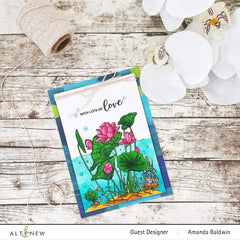 Clear Stamps Paint-A-Flower: Lotus Outline Stamp Set
