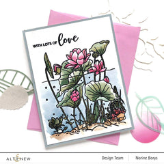 Clear Stamps Paint-A-Flower: Lotus Outline Stamp Set