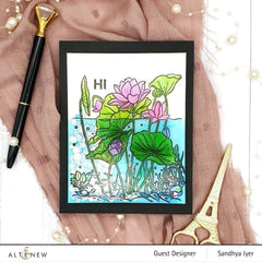 Clear Stamps Paint-A-Flower: Lotus Outline Stamp Set