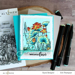 Clear Stamps Paint-A-Flower: Lotus Outline Stamp Set