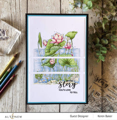 Clear Stamps Paint-A-Flower: Lotus Outline Stamp Set
