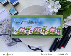 Clear Stamps Paint-A-Flower: Lotus Outline Stamp Set
