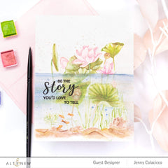 Clear Stamps Paint-A-Flower: Lotus Outline Stamp Set