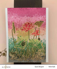 Clear Stamps Paint-A-Flower: Lotus Outline Stamp Set